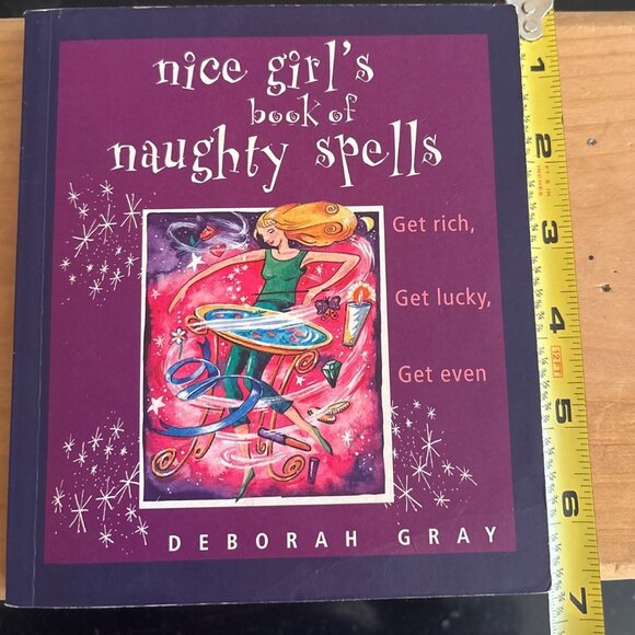 Nice Girls Book Of Naughty Spells By Deborah Gray Soft Small Magic Witch - Picture 12 of 13